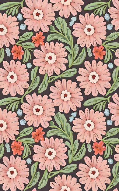 A beautiful floral pattern with flowers