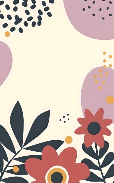 A beautiful floral pattern with flowers