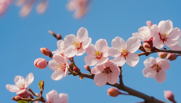 Beautiful floral spring abstract background of nature