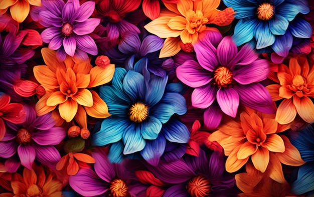 Beautiful flower background colorful nature