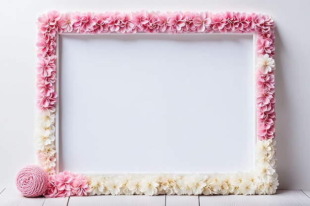 beautiful flower birthday photo frame