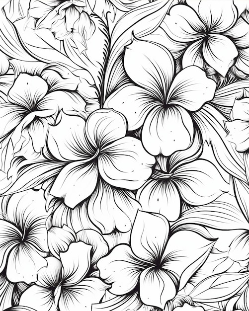 Beautiful Flower Pattern For Page