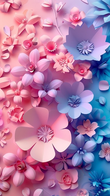 Beautiful Flower wallpaper with Generative Ai