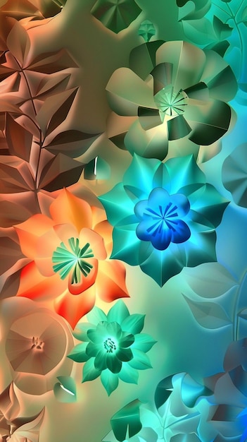 Beautiful Flower wallpaper with Generative Ai