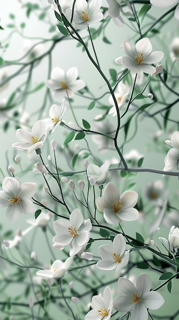 Beautiful Flower wallpaper with Generative Ai