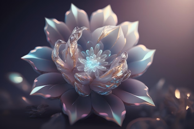 Beautiful Flowers Image Ai generative