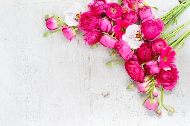 Beautiful flowers in Spring Background