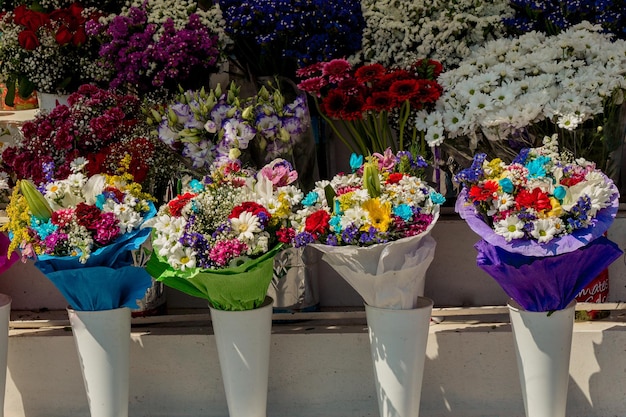 Beautiful flowers of various types