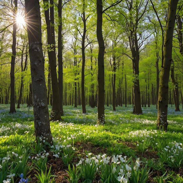 Photo beautiful forest photos showcasing majestic natural landscapes