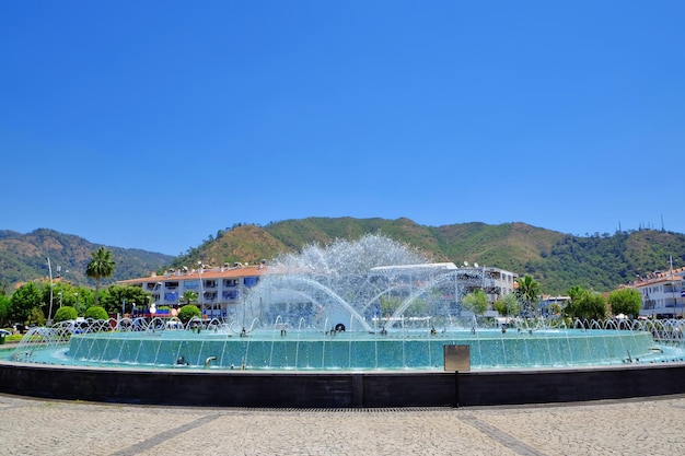 Beautiful fountain in the city