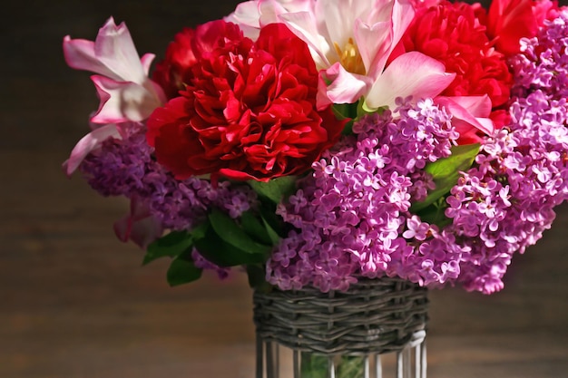 Beautiful fresh bouquet closeup