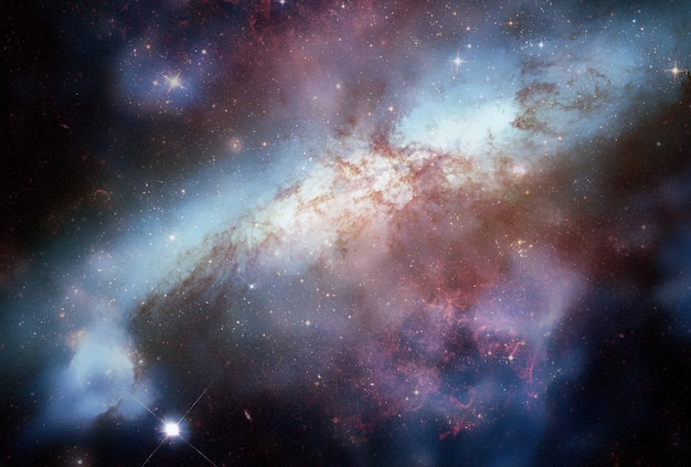 Beautiful galaxy in the space, science fiction background