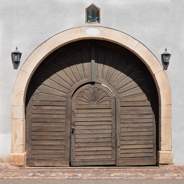 Beautiful gate in the commune of Eguisheim France