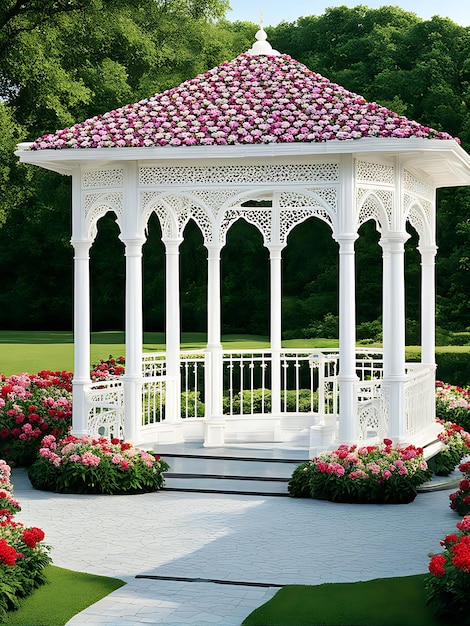 Beautiful Gazebo in summer