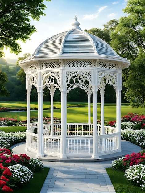 Beautiful Gazebo in summer