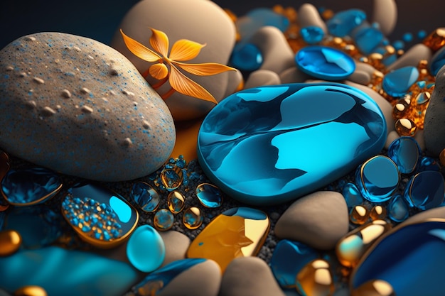 Beautiful Gemstone Image Luxury Crystalls Ai generative