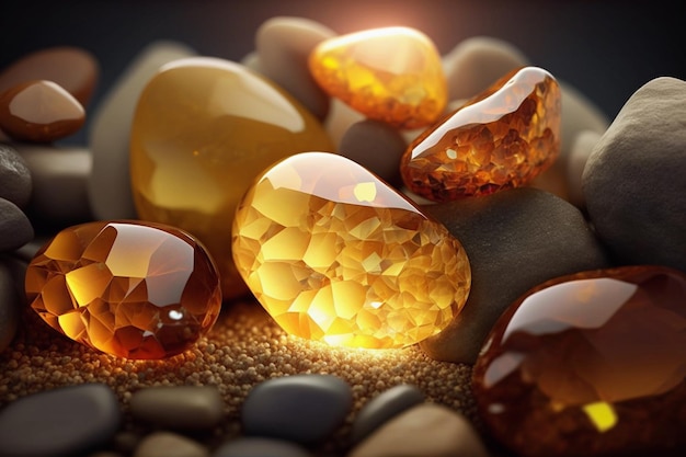 Beautiful Gemstone Image Luxury Crystalls Ai generative