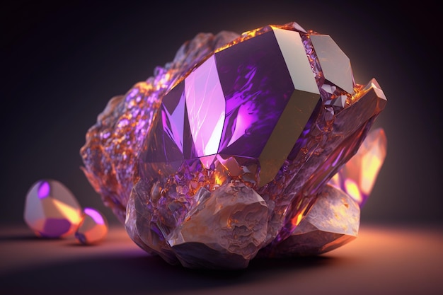 Beautiful Gemstone Image Luxury Crystalls Ai generative