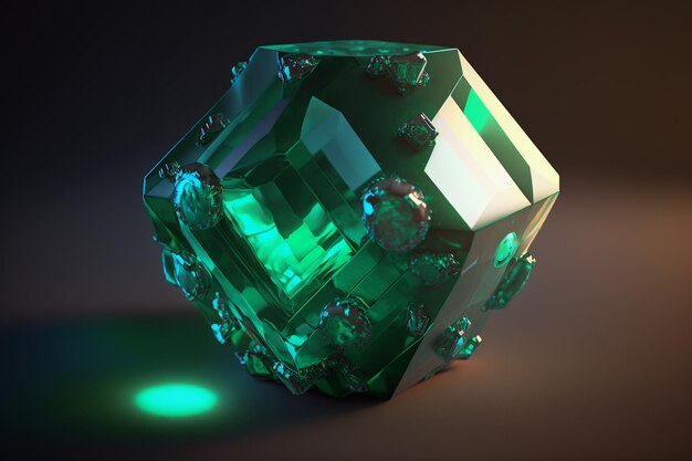 Beautiful Gemstone Image Luxury Crystalls Ai generative