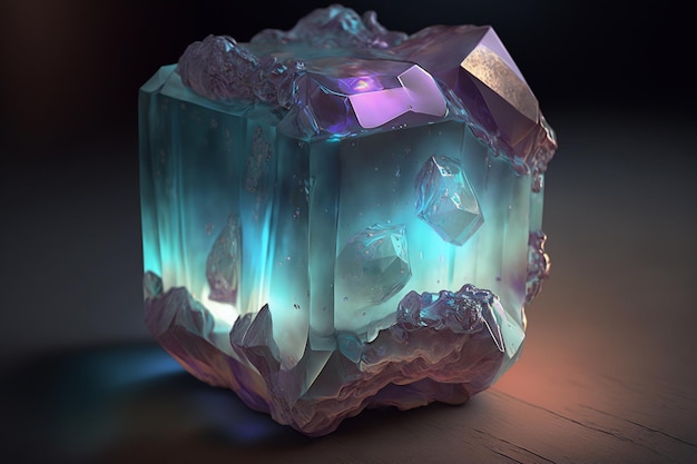 Beautiful Gemstone Image Luxury Crystalls Ai generative