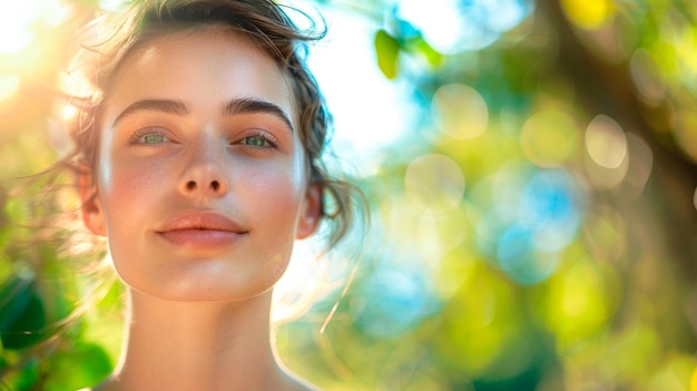 beautiful girl face portrait