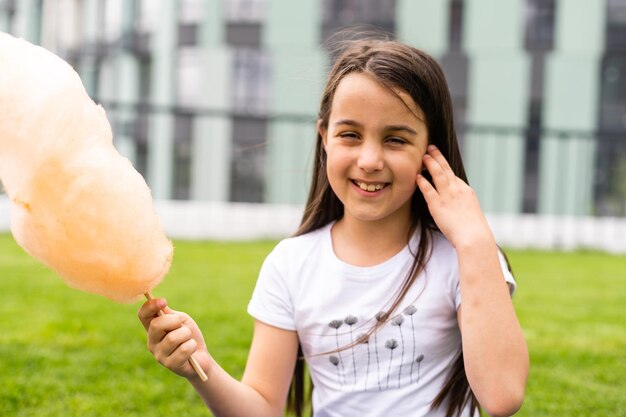 Beautiful girl at the park looking very happy.