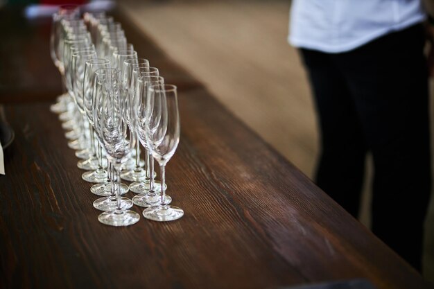 Beautiful glass goblets glasses for wine