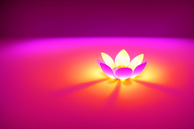 Beautiful glowing flowers Aurora Blooms The Mesmerizing Glow of Flowers Generative AI