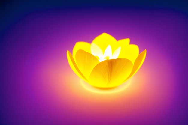 Beautiful glowing flowers Aurora Blooms The Mesmerizing Glow of Flowers Generative AI