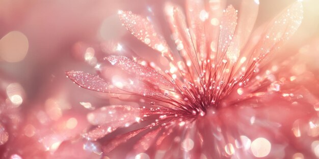 A Beautiful and Glowing Pink Floral Abstract Background That Truly Captivates the Senses