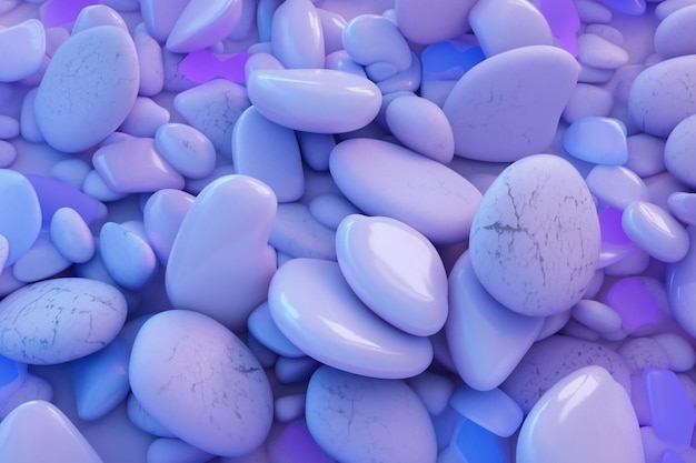 Beautiful Glowing Stones Wallpaper Ai generative