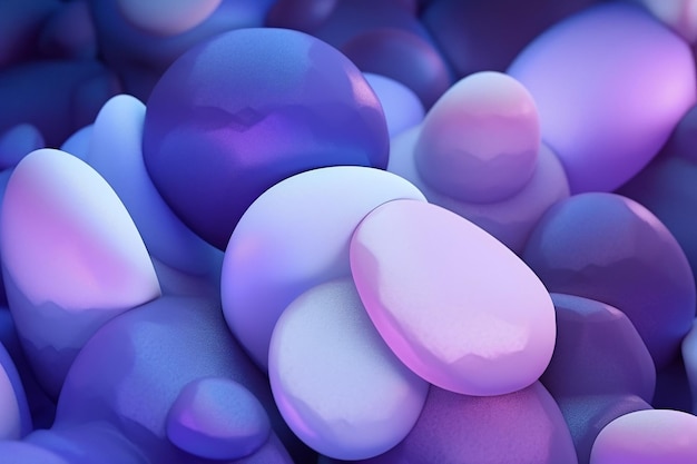 Beautiful Glowing Stones Wallpaper Ai generative