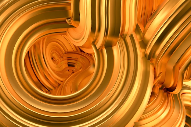 Beautiful golden background. 3d rendering.