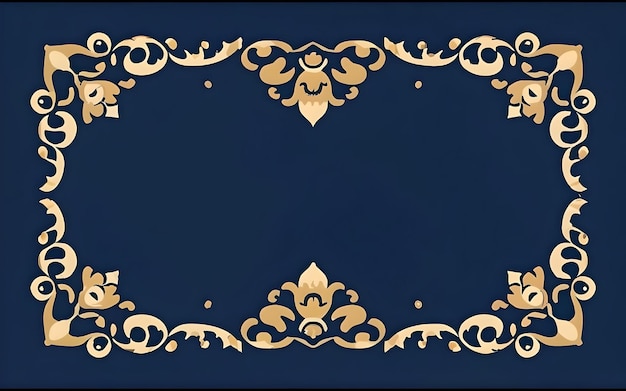 A beautiful golden frame with a pattern of decorative elements