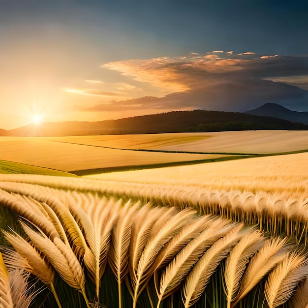 A beautiful grass wheat