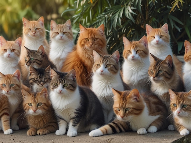 Beautiful group of cat for cat lover InternationalCatCay