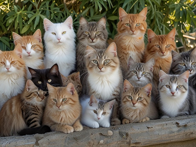 Beautiful group of cat for cat lover InternationalCatCay