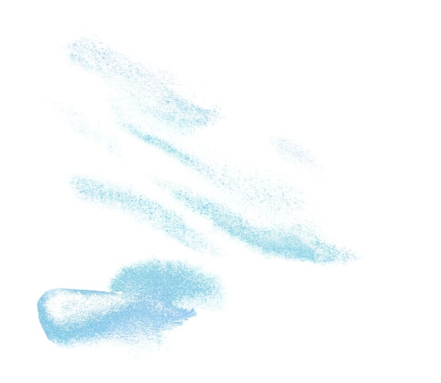 Beautiful Hand Drawn Abstract Watercolor Light Blue Stain Mark Illustration