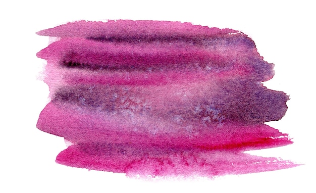 Beautiful Hand Drawn Abstract Watercolor Pink Stain Mark Illustration