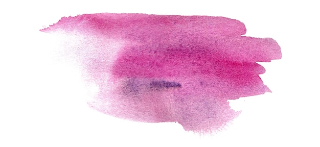 Beautiful Hand Drawn Abstract Watercolor Pink Stain Mark Illustration