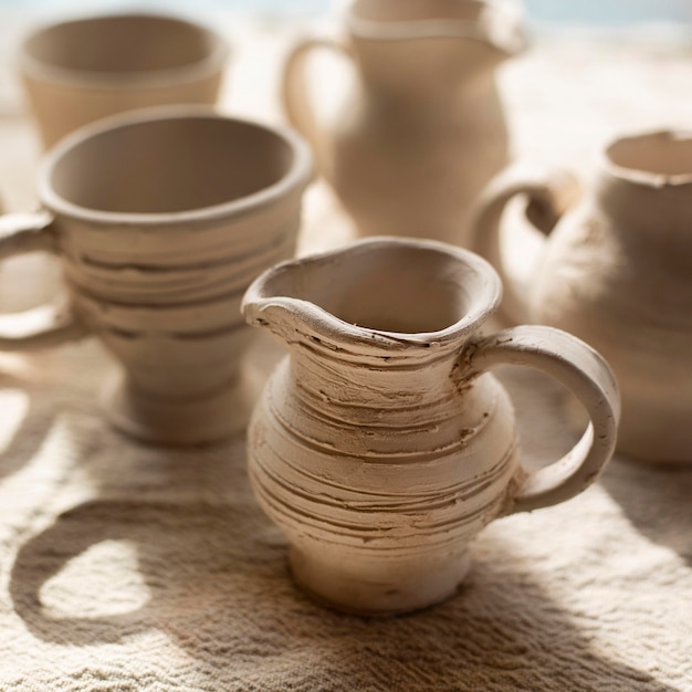 Beautiful handmade ceramics pottery concept