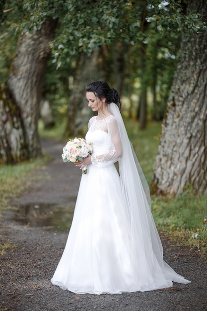 beautiful happy bride