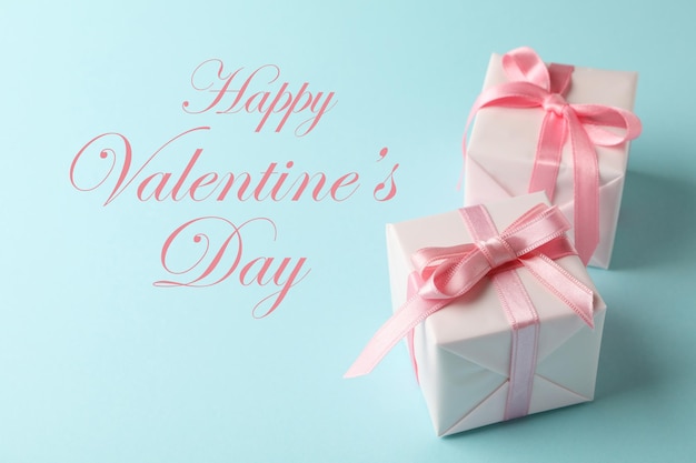 Beautiful Happy Valentine's Day composition with text