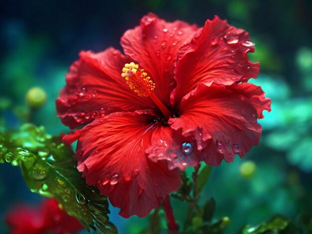 beautiful hibiscus for spring and valentines day