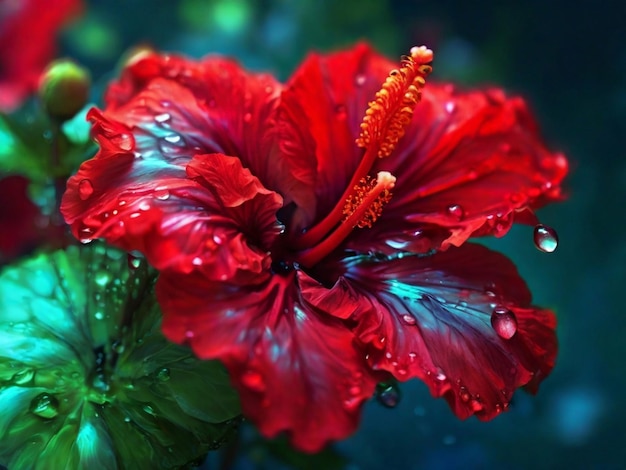 beautiful hibiscus for spring and valentines day