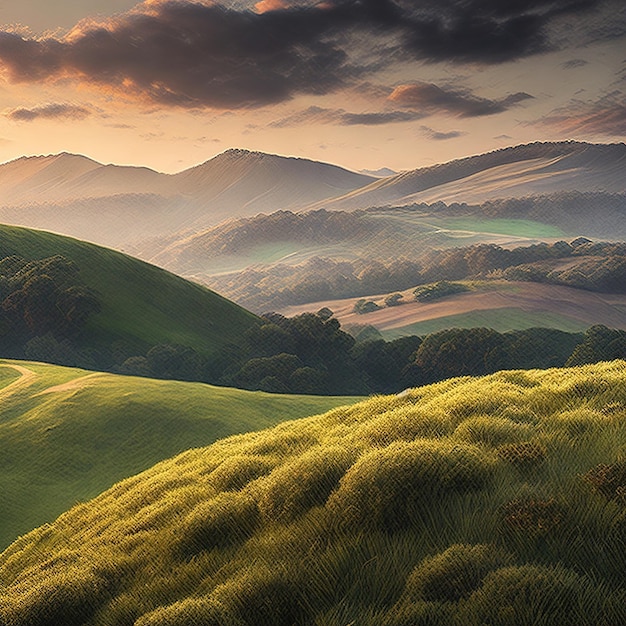 Beautiful Hills landscape