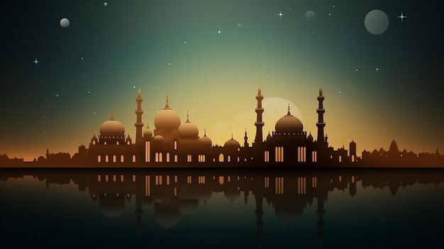 Beautiful Holy Month Eid Mubarak Background