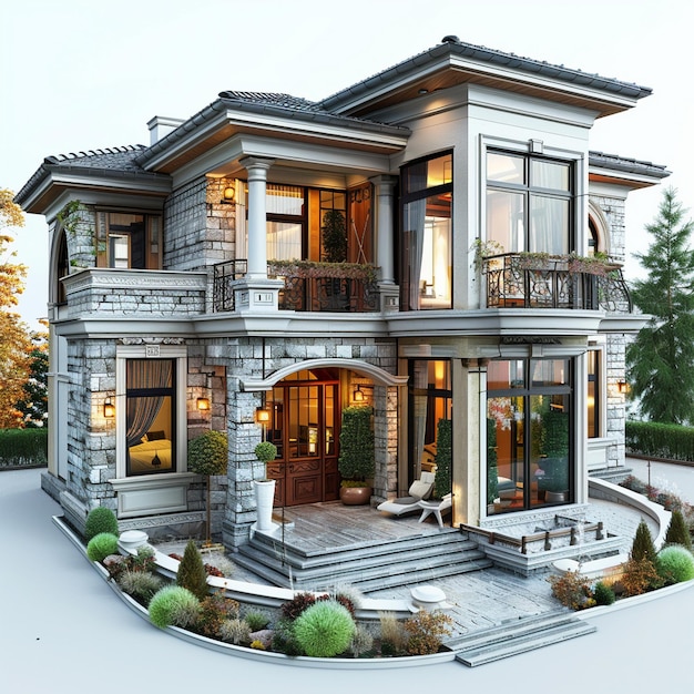 Beautiful house construction plans realistic pictures Ai generated art