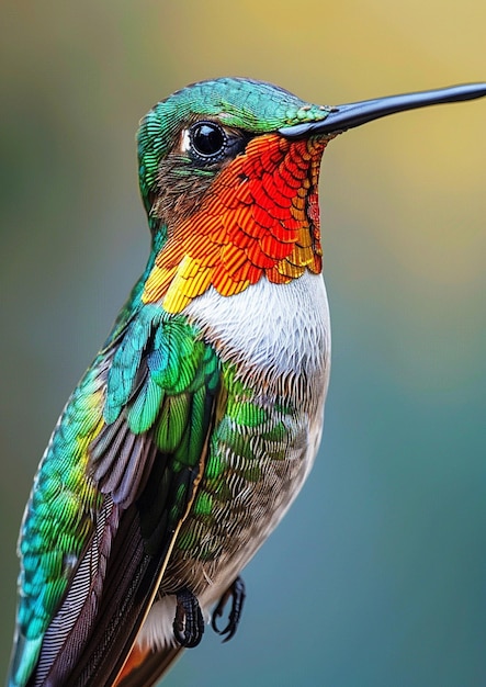 Photo a beautiful huming bird flying