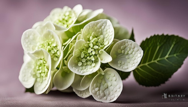 Beautiful hydrangea flower close up